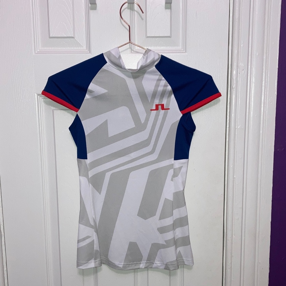 J Lindeberg A051 US Golf White Yvette Top Size XS‎